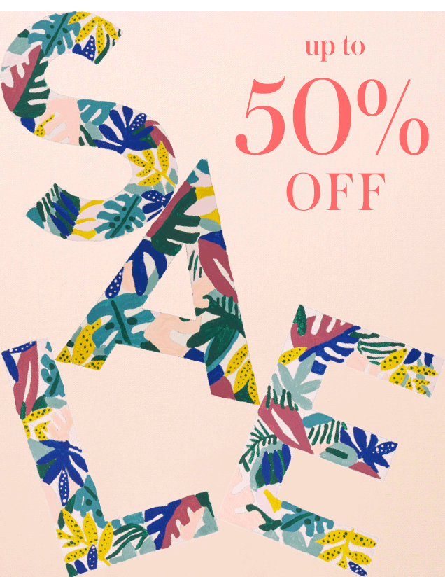 Up to to 50% off sale