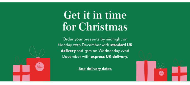 Get it in time for christmas